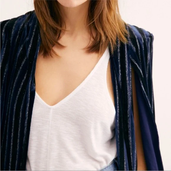 Free People Jagger Velvet Cape - Picture 2 of 11